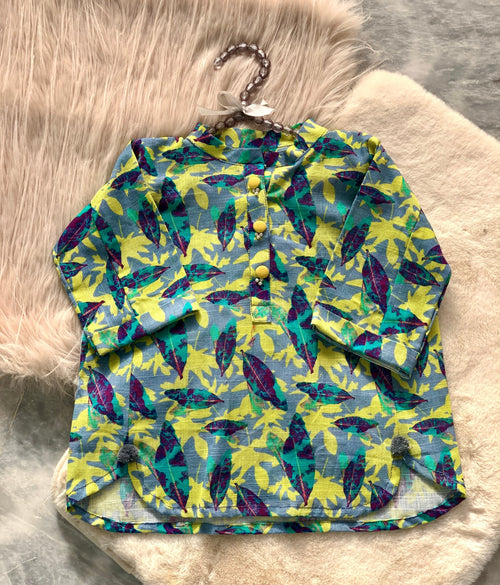 0245- Baby Girl-Khaddar Shirt