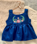 0222-BABY GIRL Blue frock