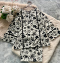 0233-Baby Girls – Co-Ord Set Printed Chikankari Soft Cotton
