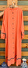 0981-CHIKANKARI SOFT COTTON ABBAYA/GOWN