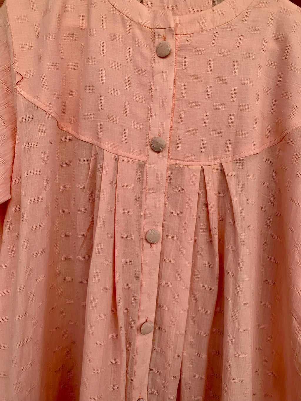 0991-PINK MICRO CHIKANKARI COTTON GOWN