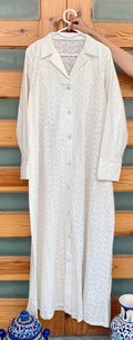 0986-CHIKANKARI COTTON GOWN