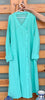 0988-CHIKANKARI SOFT COTTON ABBAYA/GOWN